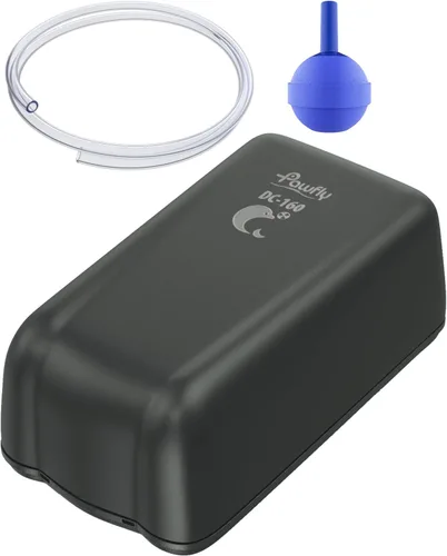 Vista 10 de Pawfly Bomba de aire para acuario con kit de filtro de esponja nano bio, válvula de control de aire, tubería de línea aérea y accesorios de válvula