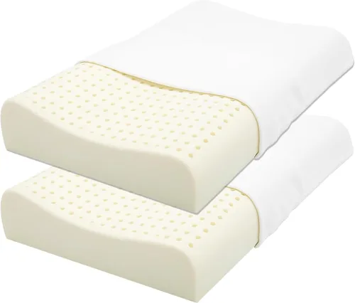 Vista 11 de Almohada de contorno para cuello, 100% látex orgánico.