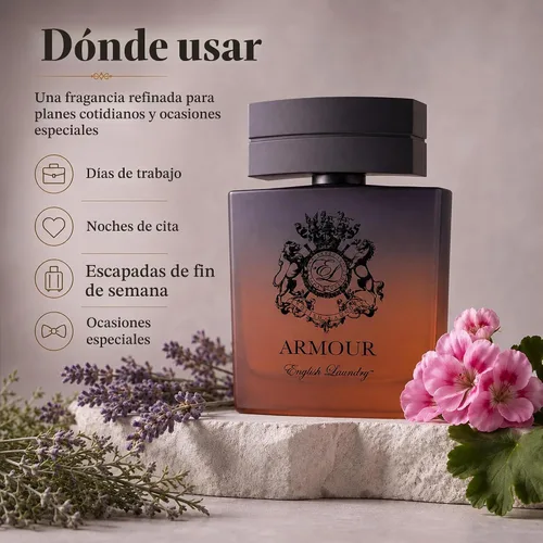 Vista 3 de English Laundry Armour Eau de Parfum en aerosol, 3.4 onzas líquidas