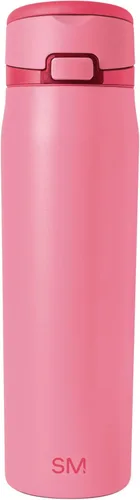 Vista 9 de Simple Modern Mesa Loop - Botella de agua con popote cubierto y asa Botellas de acero inoxidable aisladas de 24 onzas aptas para portavasos