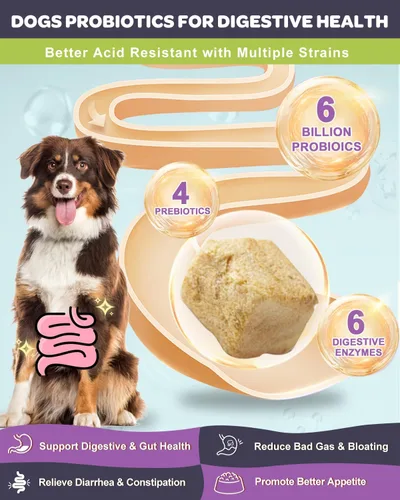 Vista 9 de NATURE TARGET Probióticos para perros, sabor a salmón, 120