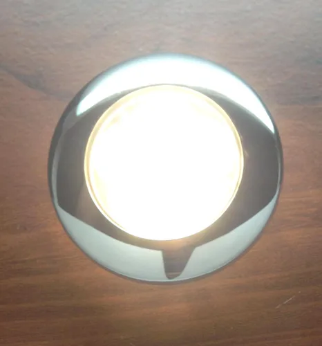 Vista 5 de MARINE BOAT 6 LED CÁLIDO TECHO CORTESÍA LUZ DE ACERO INOXIDABLE RIM FLUSH