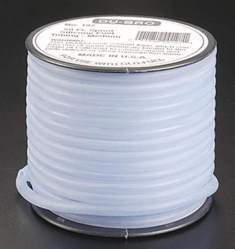 Vista 4 de Du-Bro 196 1/16" x 50 ' Pequeño Super Blue Slicone Tubing