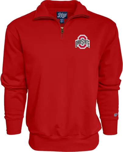 Vista 44 de Blue 84 Sudadera con cremallera de un cuarto para hombre de la NCAA