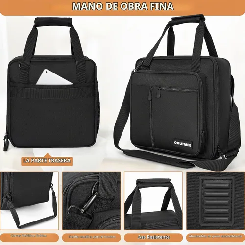 Vista 2 de Bolsa de transporte OUUTMEE para cafetera compatible con Keurig K-Mini o K-Mini Plus, bolsa de almacenamiento portátil para cafetera de una sola