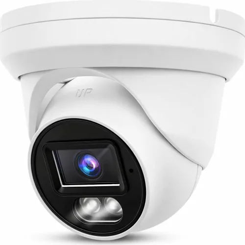 Vista 9 de Cámara domo de torreta IP PoE de 4 MP, gran angular de 0.110 in, H.265, cámara de seguridad CCTV resistente al agua IP66, cumple con la NDAA