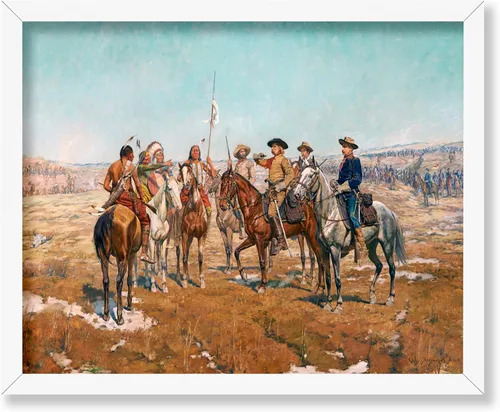 Vista 69 de Poster Master Póster vintage de The Lookout, estampado retro de vaquero, arte occidental, arte del salvaje oeste, arte de equitación, regalo