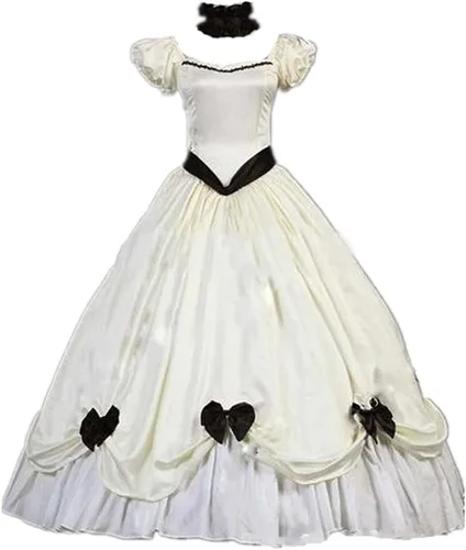 Vista 10 de HS-LK Disfraz de la Bella del Sur para mujer, vestido de baile rococó, vestido gótico victoriano