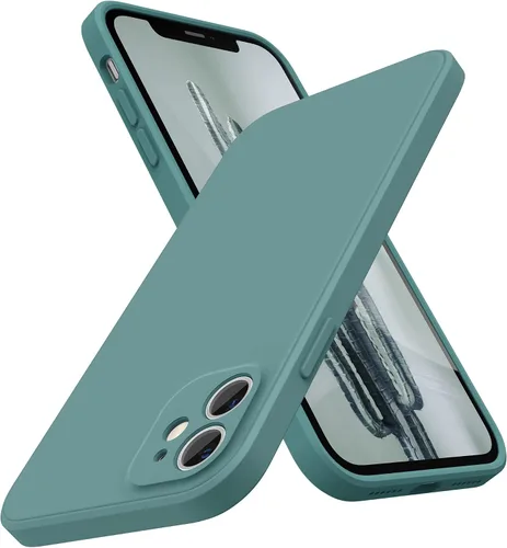 Vista 21 de SURPHY Diseño para Funda iPhone 11 con Protección de Cámara, Diseño Delgado de Borde Recto, Funda de Teléfono de Silicona Líquida para iPhone 11