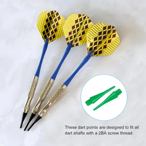 Vista 6 de PATIKIL Puntas de dardo de plástico 2BA Hilo Soft Dart Punta de plástico Punta suave