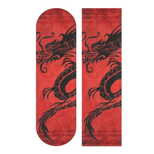 Vista 5 de China Dragon Skateboard Grip Tape 10 "x 40" Burbuja Impermeable Skateboard Grip Tape Sheet Antideslizante Griptape para Skateboard Longboard
