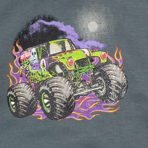 Vista 6 de Monster Jam Grave Digger - Sudadera con capucha y forro polar para niños pequeños