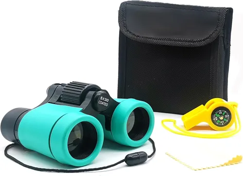 Vista 9 de Binoculares para niños, los mejores regalos para niños de 3 a 12 años, óptica de alta resolución, a prueba de golpes, mini binoculares para niños