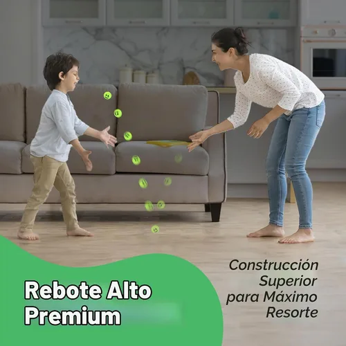 Vista 3 de ArtCreativity 36 bolas hinchables verdes con cara sonriente que brillan en la oscuridad, paquete a granel de 36, bolas de rebote de 1 pulgada