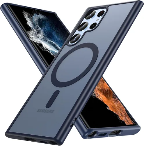 Vista 14 de Funda OWKEY Samsung Galaxy A13 5G, Funda Magnética para Teléfono con Soporte y Protector de Pantalla, Funda Protectora Antihuellas y a Prueba de A13
