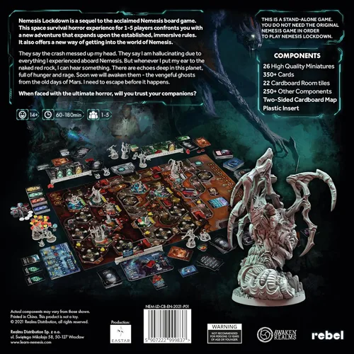 Vista 3 de Rebel Juego de mesa Nemesis Lockdown Juego de miniaturas de terror de ciencia ficción Estrategia Juego de aventura cooperativa para adultos