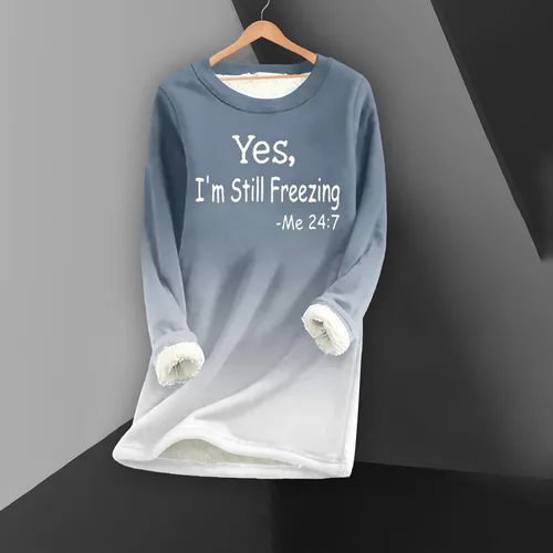 Vista 3 de NREALY Yes Im Still Freezing Me 247 Sudadera Yes Im Cold Sudadera de forro polar Sudaderas