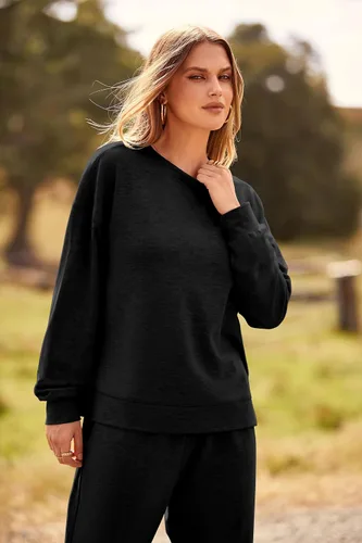 Vista 58 de Prettygarden - Conjunto de pijama de dos piezas para mujer, diseño de teñido anudado, sudadera informal de manga larga con pantalones largos, ropa