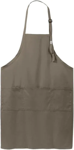 Vista 6 de Joe's USA Delantal con pechera ajustable de 8 onzas con bolsillos