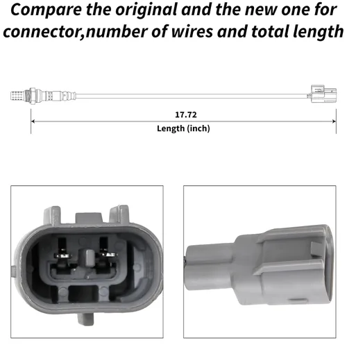 Vista 2 de Sensor de oxígeno 234-2003 aguas arriba compatible con Prizm Corolla 1995-1997 1.6L 1.8L L4 MR2 1992-1995 2.2L