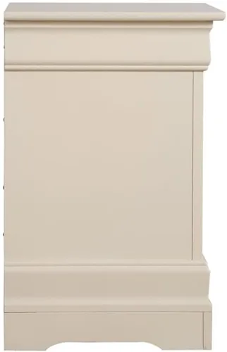 Vista 6 de Glory Furniture Louis Phillipe - Mesita de noche con 2 cajones, color beige