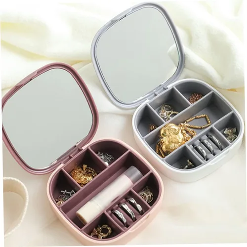 Vista 9 de Holibanna Box jewelry storage box women jewel holder mini jewelry case jewelry storage drawer jewelry case container drawer jewelry organizer joyero