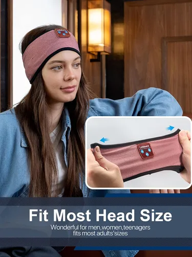 Vista 7 de Lullaband Auriculares Bluetooth – Auriculares ultra largos para dormir, cumpleaños, padre, madre, día de San Valentín, regalos para mujeres