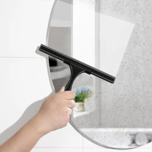 Vista 5 de SetSail Escobilla de goma para puerta de vidrio de ducha, de acero inoxidable, para puertas de vidrio, escobilla multiusos para ventanas, para Todo