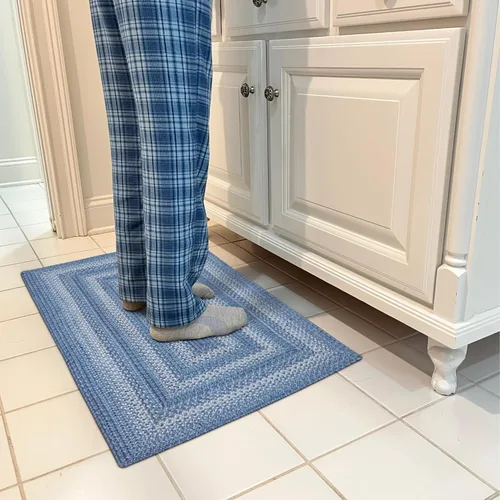 Vista 76 de Homespice Alfombra ovalada trenzada de yute de hoja ámbar, ideal como Hoja de ámbar