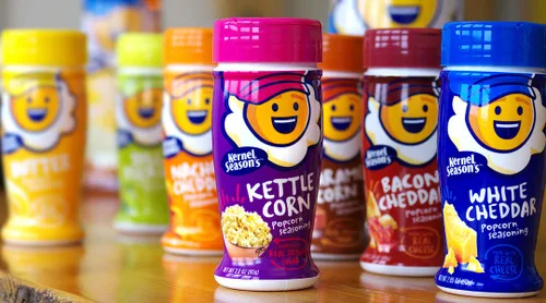 Vista 3 de Kernel Season's Condimento para palomitas de maíz, nacho cheddar 2.85 onzas, paquete de 3