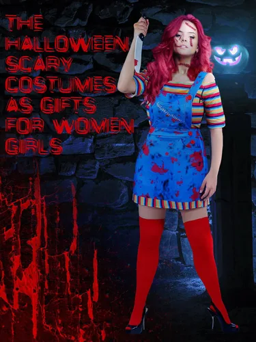 Vista 5 de Xtinmee 5 piezas de Halloween Nightmare Killer Doll Deluxe Disfraz Rainbow Stripe Nice Guy Cosplay Movie Character Outfit