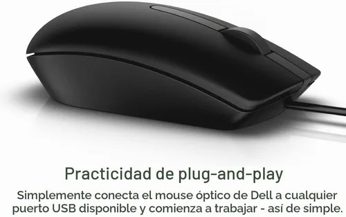 Vista 5 de Dell MS116 - Ratón de PC con rueda de desplazamiento para PC/Mac de 2 vías