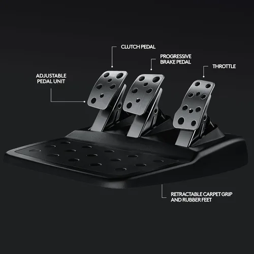 Vista 7 de Volante para juegos de carrera Logitech G920 (941–000121), Negro