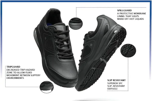 Vista 3 de Shoes for Crews Evolution II, tenis de trabajo antideslizantes para hombre