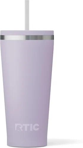 Vista 35 de RTIC Vaso Térmico Diario de 20 onzas de Acero Inoxidable Portátil con Aislamiento, Taza de Café de Viaje con Pajita, Forro de Cerámica, Tapa