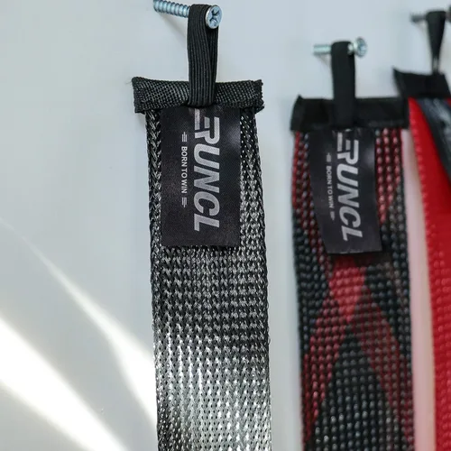 Vista 7 de RUNCL Fundas para caña de pescar y bolsas de carrete, calcetines de caña de hilar/fundición y cubiertas de carrete de spinning/baitcasting, solución