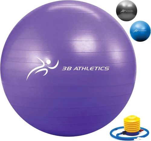 Vista 9 de Pelota de yoga para embarazo y pelota de ejercicios: equipo de fitness para gimnasio en casa, equipo de ejercicio para mujeres, kit de pilates