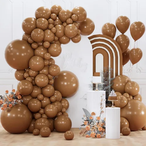 Vista 64 de PartyWoo Globos color nude, 50 globos bohemios de color albaricoque de 5 pulgadas, globos beige para guirnalda de globos o arco de globos como