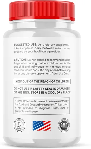 Vista 6 de Cápsulas de glucocyn (paquete de 2) – Glucocyn Sugar Support Advanced Vitamine Supplement Píldoras – Cápsula natural de Glucoysn una vez al día
