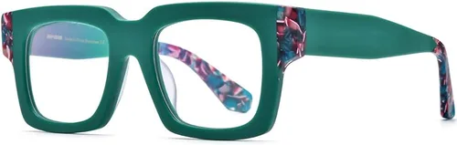 Vista 8 de HEPIDEM Gafas de acetato multicolor degradadas con marco para mujer, gafas grandes grandes 2023
