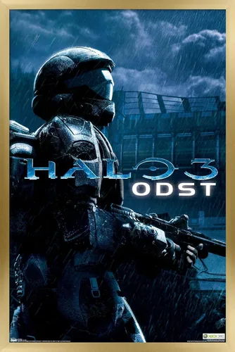 Vista 13 de Trends International aureola: ODST - Póster de pared de arte clave, 14.725 "x 22.375", versión enmarcada de madera de granero
