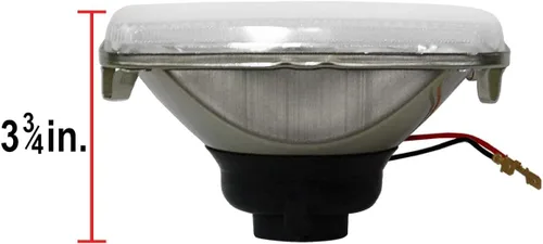 Vista 5 de Parts N Go - Faros delanteros de conversión rectangulares 4 x 6 de halogéno H4, juego de bombillas - H4656, H4651