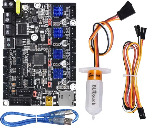 Vista 11 de BIGTREETECH SKR Mini E3 V2.0 - Placa de control de 32 bits con controlador UART TMC2209. Nueva actualización de la placa base de piezas de impresora