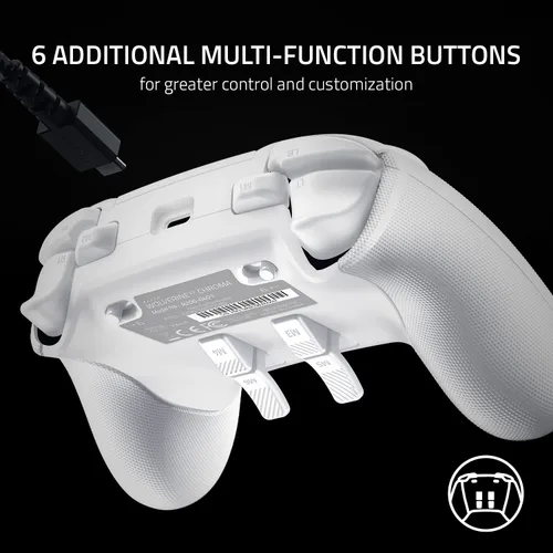 Vista 3 de Razer Wolverine V2 Chroma Wired Gaming Pro Controller for Xbox Series XS, Xbox One, PC RGB Lighting - Remappable Buttons & Triggers - Mecha-Tactile