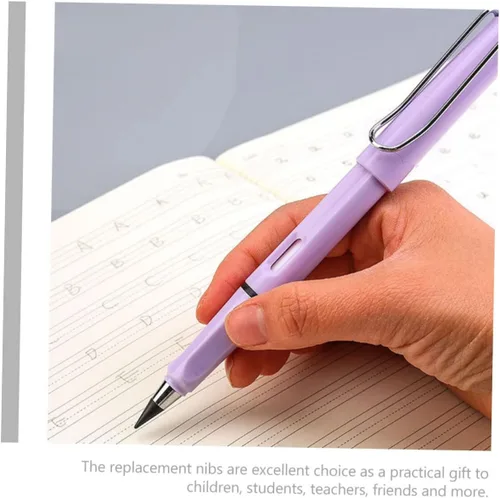 Vista 6 de Didiseaon 100 puntas de lápiz de repuesto, puntas infinitas para lápices, suministros escolares, sin tinta, punta de lápiz, bolígrafos de escritura