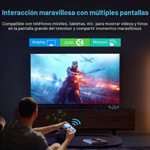 Vista 7 de HK1 Android TV Box 2026, Android 12.0 TV Box con 8K Decodificación 4GB RAM 32GB ROM Allwinner H618 Quad-Core, 2.4GHz/5.0GHz WiFi6 Bluetooth 4.0+