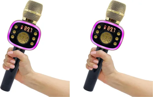 Vista 7 de Máquina de Karaoke en Auto para Niños y Adultos, Micrófono de Karaoke en Auto 2.0 - Micrófono de Karaoke Inalámbrico y Bluetooth con Efectos