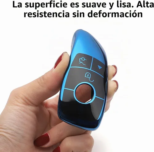Vista 3 de Creatividad Adecuado para accesorios de cubierta de llave Mercedes Benz (azul)