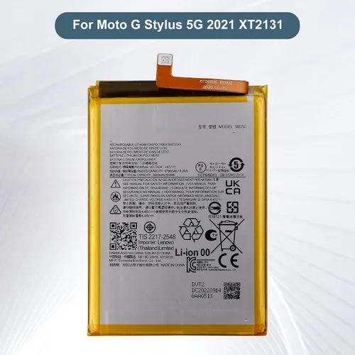 Vista 2 de Batería de repuesto MD50 compatible con Moto G Stylus 5G 2021 XT2131 con kit de herramientas de reparación