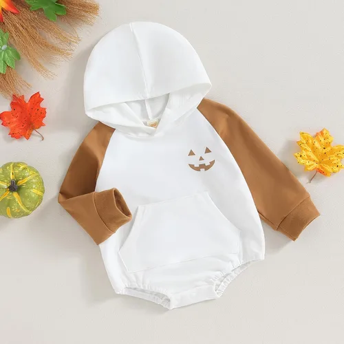 Vista 2 de Socutebabe Ropa de otoño para bebé niño, manga larga, sudadera con capucha de tablero de ajedrez, sudadera con capucha para mamá